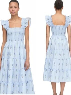 Hill House Ellie Nap Dress Bluebell Cottagecore Regencycore Feminine Romantic
